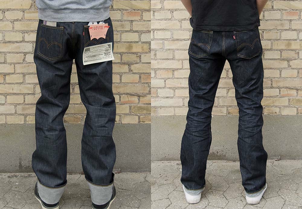 Levi's vintage clothing LVC Before and after soak 1936 : r/rawdenim