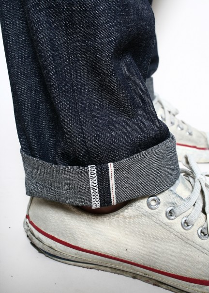 grey selvedge jeans