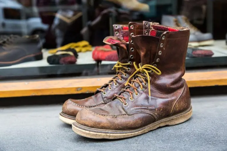 Old red wing on sale boots