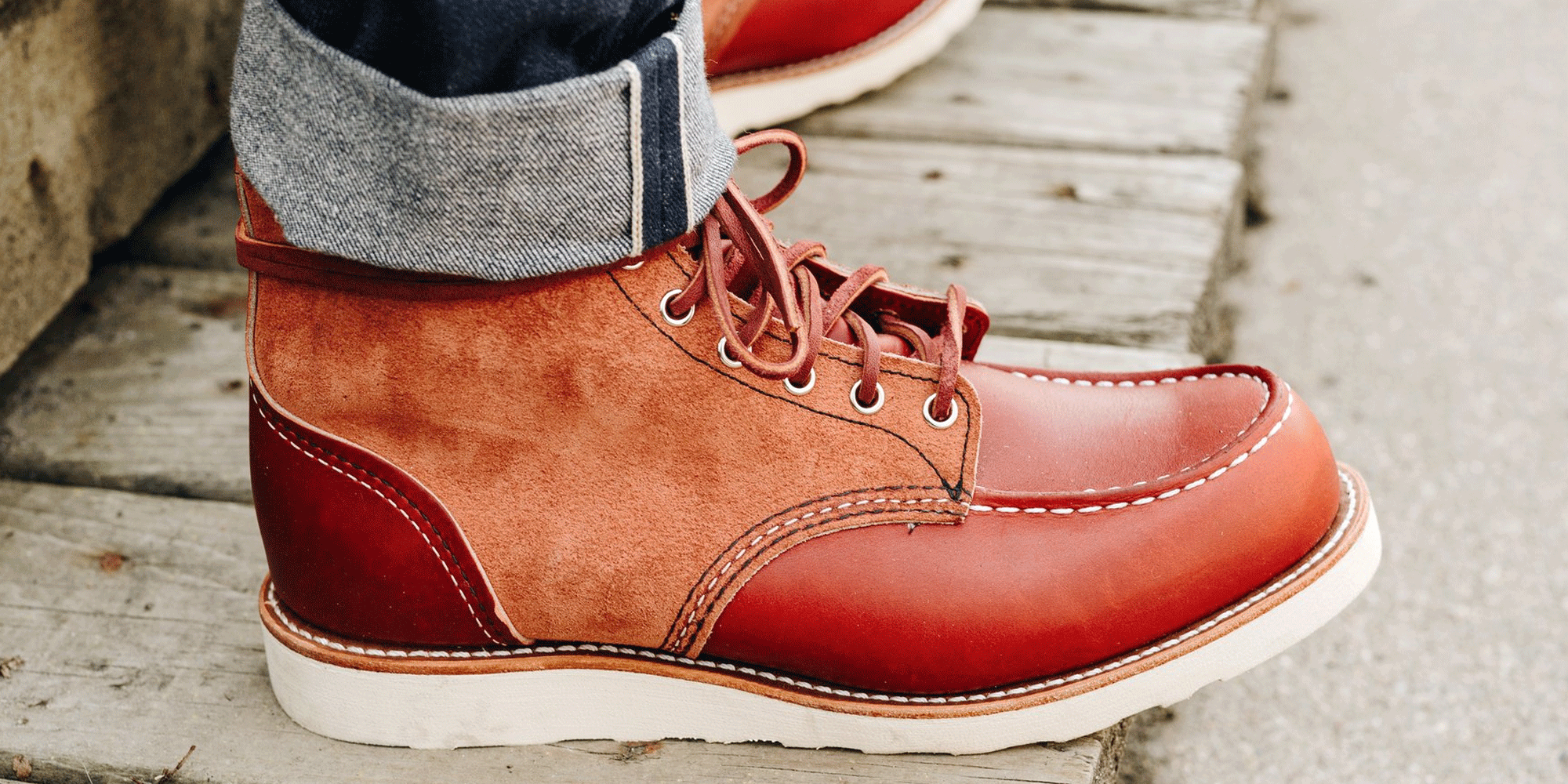 red wing moc toe winter